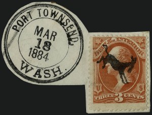 Sale 1003, Lot 5499, War Department Issues (Fancy and Kicking Mule Cancellations)