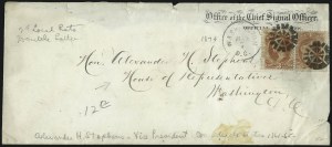 Sale 1003, Lot 5506, War Department Issues (Covers: Stampless and 1c-15c Values)