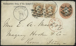 Sale 1003, Lot 5513, War Department Issues (Covers: Stampless and 1c-15c Values)