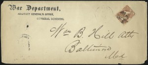 Sale 1003, Lot 5520, War Department Issues (Covers: 24c to 90c Values)