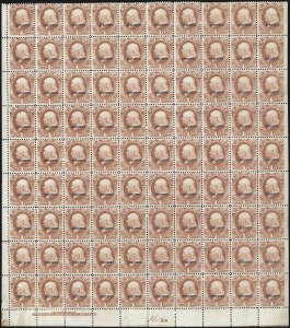 Sale 1003, Lot 5544, War Department Issues (Specimens and SEPCIMEN Errors)