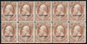 Sale 1003, Lot 5550, War Department Issues (Specimens and SEPCIMEN Errors)
