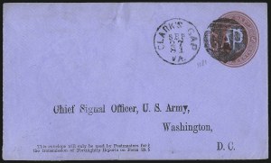 Sale 1003, Lot 5583, War Department Issues (Postal Stationery)