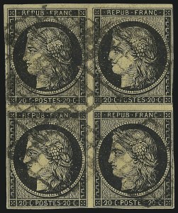 Sale 1003, Lot 5696, Foreign Stamps and Covers (France: Scott 1-12)