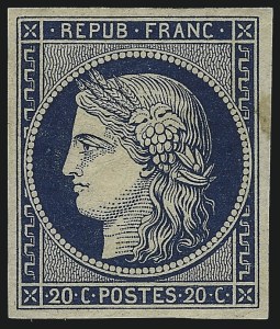 Sale 1003, Lot 5697, Foreign Stamps and Covers (France: Scott 1-12)