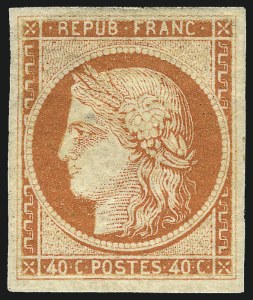 Sale 1003, Lot 5702, Foreign Stamps and Covers (France: Scott 1-12)