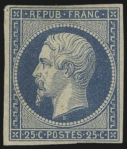 Sale 1003, Lot 5714, Foreign Stamps and Covers (France: Scott 1-12)