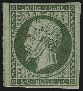 Sale 1003, Lot 5718, Foreign Stamps and Covers (France: Scott 13-15)