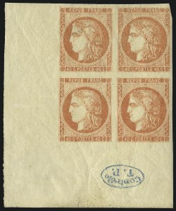 Sale 1003, Lot 5798, Foreign Stamps and Covers (France: Scott 29-48)