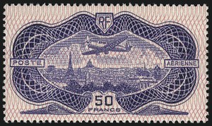 Sale 1003, Lot 5870, Foreign Stamps and Covers (France: Airpost thru Postage Due)