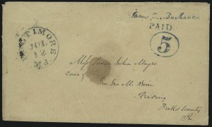 Sale 983, Lot 1, Postmasters Provisionals