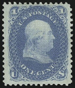 Sale 983, Lot 57, 1867-68 Grilled Issue