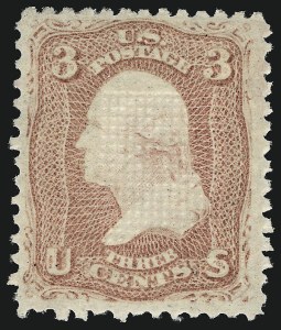 Sale 983, Lot 59, 1867-68 Grilled Issue