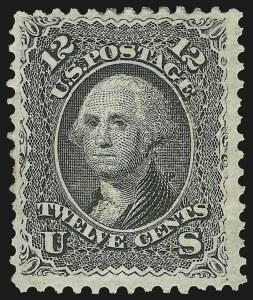 Sale 983, Lot 60, 1867-68 Grilled Issue