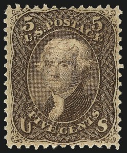 Sale 983, Lot 65, 1867-68 Grilled Issue