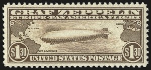 Sale Number 984, Lot Number 1071, Air Post Graf Zeppelin Issue (Scott C13-C15)