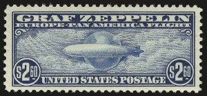 Sale 984, Lot 1080, Air Post Graf Zeppelin Issue (Scott C13-C15), $2.60 Graf Zeppelin (C15) Sale 984, Lot 1080, Air Post Graf Zeppelin Issue (Scott C13-C15)