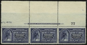 Sale 984, Lot 1095, Special Delivery, Registration (E, F)