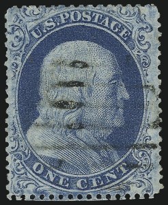 Sale 984, Lot 110, 1c 1857-60 Issue (Scott 18-24)