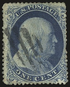 Sale 984, Lot 114, 1c 1857-60 Issue (Scott 18-24)