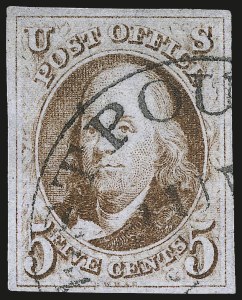 Sale 984, Lot 12, 1847 Issue (Scott 1-2)