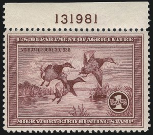 Sale 984, Lot 1217, Hunting Permits