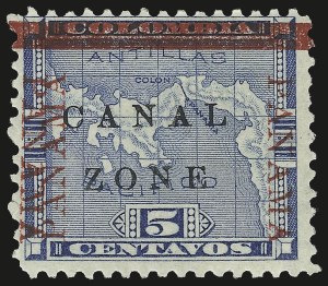 Sale 984, Lot 1251, Canal Zone