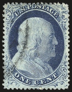 Sale 984, Lot 127, 1c 1857-60 Issue (Scott 18-24)