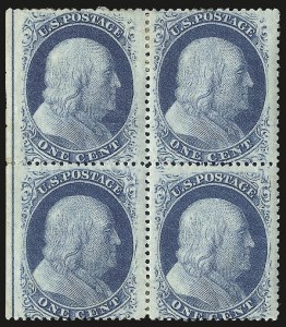 Sale 984, Lot 129, 1c 1857-60 Issue (Scott 18-24)