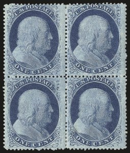 Sale 984, Lot 130, 1c 1857-60 Issue (Scott 18-24)