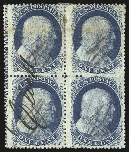 Sale 984, Lot 133, 1c 1857-60 Issue (Scott 18-24)