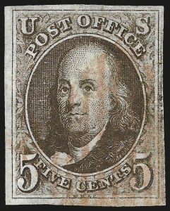 Sale 984, Lot 14, 1847 Issue (Scott 1-2)