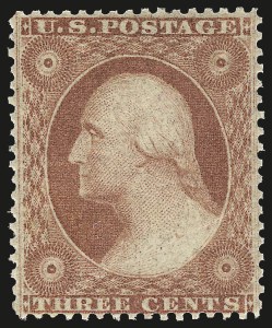 Sale 984, Lot 140, 3c-5c 1857-60 Issue (Scott 25-30A)