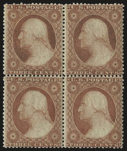 Sale 984, Lot 142, 3c-5c 1857-60 Issue (Scott 25-30A)