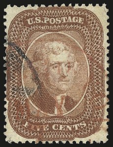 Sale 984, Lot 147, 3c-5c 1857-60 Issue (Scott 25-30A)