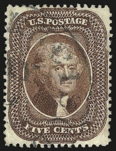 Sale 984, Lot 152, 3c-5c 1857-60 Issue (Scott 25-30A)