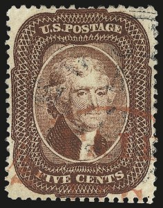 Sale 984, Lot 153, 3c-5c 1857-60 Issue (Scott 25-30A)