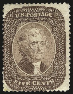 Sale 984, Lot 158, 3c-5c 1857-60 Issue (Scott 25-30A)