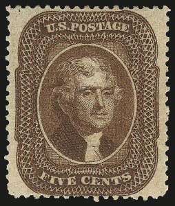Sale 984, Lot 162, 3c-5c 1857-60 Issue (Scott 25-30A)