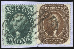 Sale 984, Lot 163, 3c-5c 1857-60 Issue (Scott 25-30A)