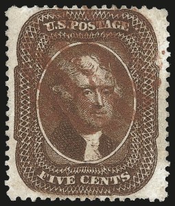 Sale 984, Lot 164, 3c-5c 1857-60 Issue (Scott 25-30A)