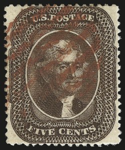 Sale 984, Lot 168, 3c-5c 1857-60 Issue (Scott 25-30A)