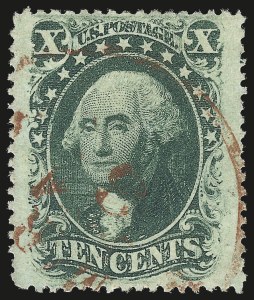 Sale 984, Lot 180, 10c 1857-60 Issue (Scott 31-35)