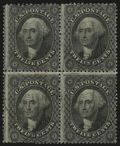 Sale 984, Lot 189, 12c 1857-60 Issue (Scott 36-36B)