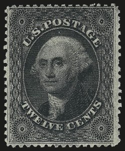Sale 984, Lot 190, 12c 1857-60 Issue (Scott 36-36B)
