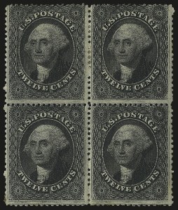 Sale 984, Lot 193, 12c 1857-60 Issue (Scott 36-36B)