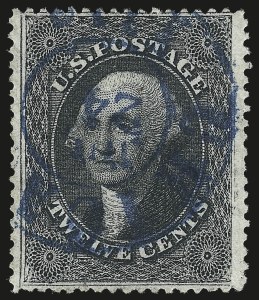 Sale 984, Lot 195, 12c 1857-60 Issue (Scott 36-36B)
