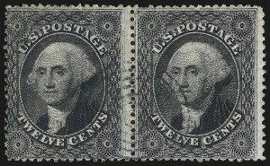 Sale 984, Lot 197, 12c 1857-60 Issue (Scott 36-36B)