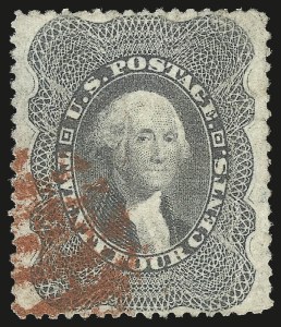 Sale 984, Lot 199, 24c-90c 1860 Issue (Scott 37-39)