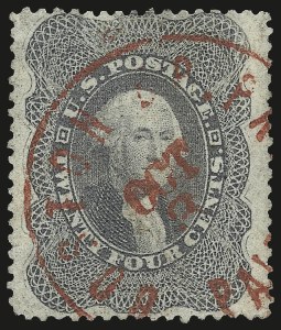 Sale 984, Lot 200, 24c-90c 1860 Issue (Scott 37-39)